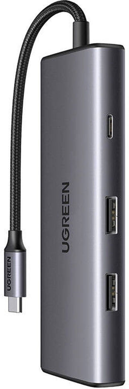 Ugreen 15531 - USB-C Hub - 7 poorten 4K Ultra HD 60 Hz - Grijs