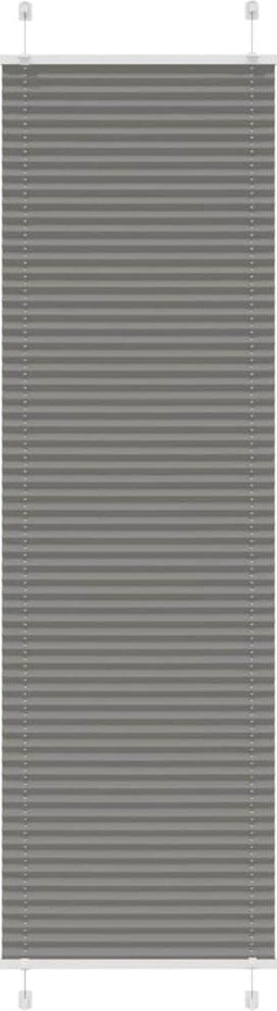 vidaXL - Plissé - rolgordijn - 55x200 - cm - stofbreedte - 54,4 - cm - antraciet