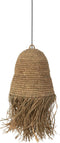 J-Line lampenkap Franjes - raffia - naturel