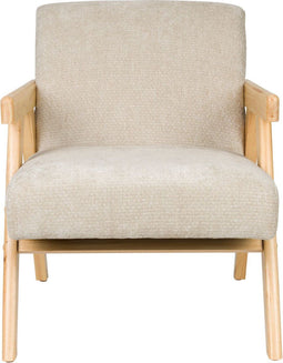 Housecraft Living Panadero Fauteuil met armleuning Hout Naturel/ Beige
