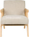 Housecraft Living Panadero Fauteuil met armleuning Hout Naturel/ Beige