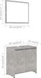 vidaXL - Badkamermeubelset - spaanplaat - betongrijs