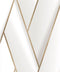 DUTCH WALLCOVERINGS Behang Geometric wit en goudkleurig