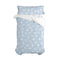 Happy Friday Duvet cover set 2 pieces Clouds blue 155x220 cm (Single) Blue