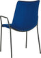 Set van 2 eetkamerstoelen JEFFERSON Fluweel Donkerblauw