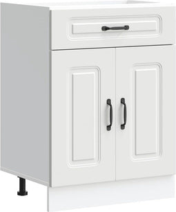 vidaXL - Keuken - onderkast - Kalmar - bewerkt - hout - wit