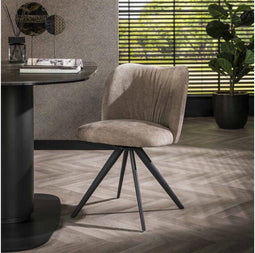 Eetkamerstoel Castro Jeans - zandkleur (set van 2)