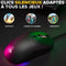 Bedrade gamingmuis - The G-Lab - KULT-COBALT - RGB - 12800 DPI - Zwart