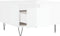 vidaXL - Salontafel - 55x55x36,5 - cm - bewerkt - hout - hoogglans - wit