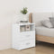vidaXL - Nachtkastje - 50x32x60 - cm - hoogglans - wit