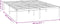 vidaXL - Bedframe - metaal - wit - 160x200 - cm