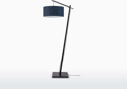 GOOD&MOJO Vloerlamp Andes - Zwart/Blauw - 72x47x176cm - Scandinavisch,Bohemian - Staande lampen voor Woonkamer - Slaapkamer