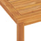 vidaXL - Tuintafel - 120x70x77 - cm - massief - teakhout