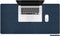 imoshion Bureau Onderlegger - 90 x 45 cm - Hoogwaardig kunstleer - Bureau Accessoires - Bureau Organizer - Antislip Muismat XXL - Inclusief draagriem - Donkerblauw