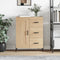 vidaXL - Dressoir - 69,5x34x90 - cm - bewerkt - hout - sonoma - eikenkleurig