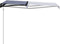 vidaXL - Luifel - automatisch - uittrekbaar - 300x250 - cm - blauw - en - wit