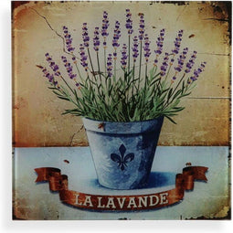 Schilderij Versa Lavendel Kristal 1 x 30 x 30 cm