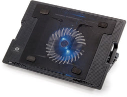 Conceptronic CNBCOOLSTAND1F - Opvouwbare koelstand - 5 hoeken - Zwart