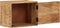 vidaXL - Nachtkastje - wandgemonteerd - 40x30x25 - cm - massief - mangohout
