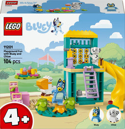LEGO® Bluey - Bouwset Bluey en Chloé in de Speeltuin - 104 onderdelen (2 stuks)