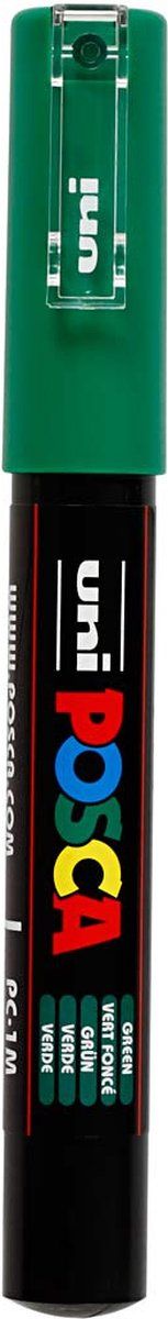 Verfstift posca pc1mc ef donkergroen