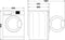 Whirlpool FFWDB976258E - Wasdroogcombinatie 9+7kg - FreshCare+ Stoom 1600T - Zwart/chroom