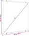 vidaXL - Projectiescherm - 1:1 - 81''