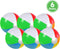 Travelhawk Strandbal Set 6 Stuks - Opblaasbaar PVC - Diameter 26 cm - Kleur Regenboog (6 stuks)