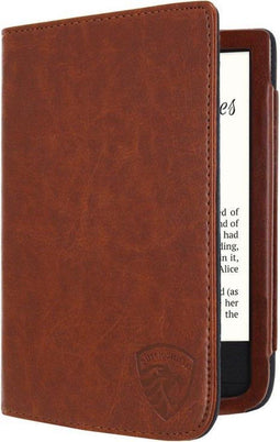 Luxe Hoesje Geschikt voor Pocketbook Color Hoes Cover Cognac Bruin
