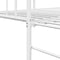 vidaXL - Ligbedframe - met - Bedbodem - Wit - 100x190 - cm - Staal