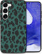 iMoshion Hoesje Geschikt voor Samsung Galaxy S23 Plus Hoesje Siliconen - iMoshion Design hoesje - Groen / Green Leopard
