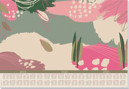 Sigel designonderlegger - papier - Abstract Leaves - A2 - jaren 2023/2024/2025 - SI-HO309