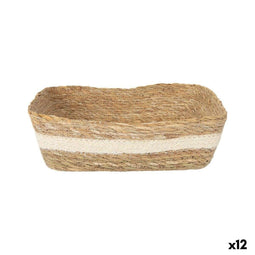 Opbergbak Privilege Privilege vlechtwerk Rechthoekig 25 x 20 x 8 cm (12 Stuks)