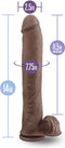 XXL Dildo Au Naturel Daddy 35 CM - Bruin