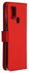 Accezz Galaxy A21s - Flip Cover - Krasbestendig Schokbestendig - Rood