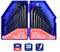 WorkPro Zeskant Stiftsleutelset 0.7 mm, 0.9 mm, 1.3 mm, 1.5 mm, 2.0 mm, 2.5 mm, 3.0 mm, 4.0 mm, 4.5 mm, 5.0 mm, 5.5 mm,
