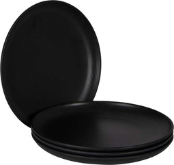 Bo-Camp Industrial - Ontbijtbord - Lichtgewicht en robuust - Zwart (4 stuks)