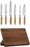 Felix Zepter Complete Messenset - 7-delig - RVS Lemmet - Luxe Houten Blok