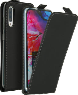 Accezz Flipcase - Geschikt voor Samsung Galaxy A70 - Met pasjeshouder - Zwart