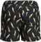 JACK&JONES JJIARUBA JJSWIMSHORTS - Heren Zwembroek - Regular fit met elastische tailleband - Zwart - Oranje - Lichtblauw (papegaai print)