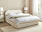 QUILLIEN - Bed met opbergruimte - Beige - 160 x 200 cm - Polyester