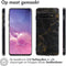 imoshion Hoesje Geschikt voor Samsung Galaxy S10 Hoesje Siliconen - imoshion Design hoesje - Meerkleurig / Black Marble