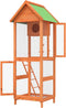 vidaXL Volière 60x58,5x160 cm massief grenenhout bruin