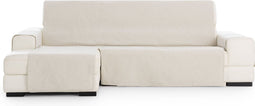 Hoes voor chaise longue met korte armleuning links Eysa AQUA Grijs 100 x 110 x 240 cm
