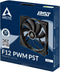Arctic F12 PWM PST - Ventilator 120mm - PWM-functie - Zwart