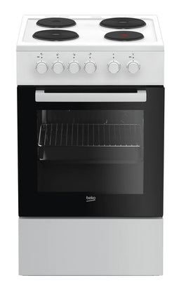 Beko FSS56000GW - Fornuis - 7400 W - Wit zwart