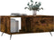 vidaXL - Salontafel - 90x50x40 - cm - bewerkt - hout - gerookt - eikenkleurig