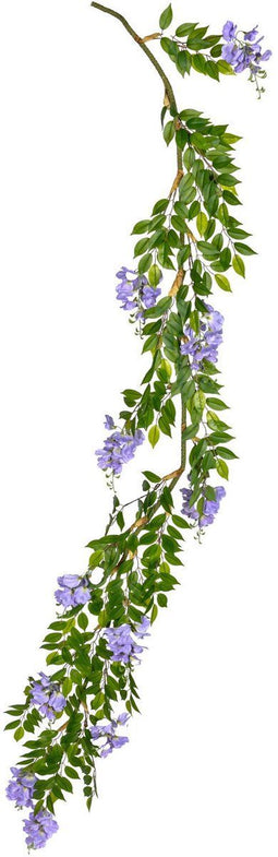 Louis maes - Wisteria guirlande l225cm lila kunstbloem Louis Maes