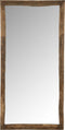 J-Line spiegel Rechthoek - hout - bruin - large - 90 x 176 cm