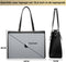 Lubellie® Dorina - Dames Handtassen set - Laptopvak 15,6 inch - USB-poort - Zwart (set van 2)